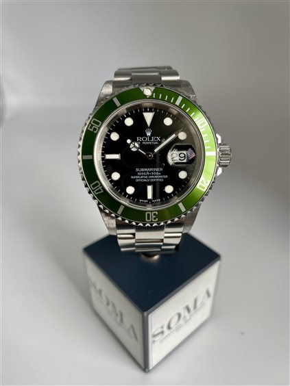 Besozzo - Via XXV Aprile 49 - Orologio Rolex Uomo in Acciaio ROLEX SUBMARINER 16610LV F3 ACCIAIO FAT 4 FULL SET - ROLEX SUBMARINER 16610LV F3 ACCIAIO FAT 4 FULL SET